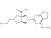 (3aR*,6aR*)-2-(2-hydroxyethyl)-5-[4-(methylamino)-6,7-dihydro-5H-cyclopenta[d]pyrimidin-2-yl]hexahydropyrrolo[3,4-c]pyrrole-3a(1H)-carboxylic acid