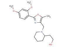 2-(1-{[2-(2,4-dimethoxyphenyl)-5-methyl-1,3-oxazol-4-yl]methyl}-2-piperidinyl)ethanol