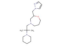 4-(2-methyl-2-piperidin-1-ylpropyl)-2-(1H-pyrazol-1-ylmethyl)-1,4-oxazepane