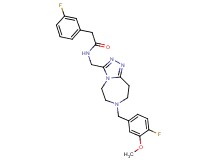 N-{[7-(4-fluoro-3-methoxybenzyl)-6,7,8,9-tetrahydro-5H-[1,2,4]triazolo[4,3-d][1,4]diazepin-3-yl]methyl}-2-(3-fluorophenyl)acetamide