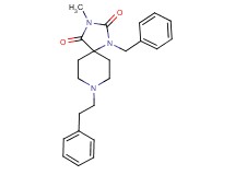 1-benzyl-3-methyl-8-(2-phenylethyl)-1,3,8-triazaspiro[4.5]decane-2,4-dione