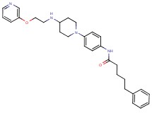5-phenyl-N-[4-(4-{[2-(3-pyridinyloxy)ethyl]amino}-1-piperidinyl)phenyl]pentanamide