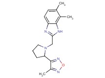 6,7-dimethyl-2-{[2-(4-methyl-1,2,5-oxadiazol-3-yl)pyrrolidin-1-yl]methyl}-1H-benzimidazole