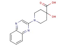 4-hydroxy-1-quinoxalin-2-ylpiperidine-4-carboxylic acid