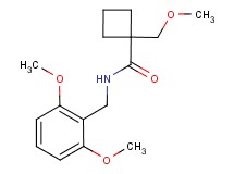 N-(2,6-dimethoxybenzyl)-1-(methoxymethyl)cyclobutanecarboxamide
