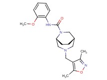 (1S*,5R*)-3-[(3,5-dimethylisoxazol-4-yl)methyl]-N-(2-methoxyphenyl)-3,6-diazabicyclo[3.2.2]nonane-6-carboxamide