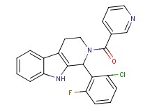 1-(2-chloro-6-fluorophenyl)-2-(3-pyridinylcarbonyl)-2,3,4,9-tetrahydro-1H-beta-carboline