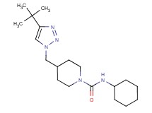 4-[(4-tert-butyl-1H-1,2,3-triazol-1-yl)methyl]-N-cyclohexyl-1-piperidinecarboxamide