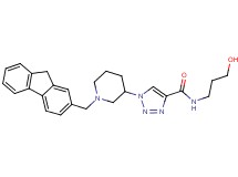 1-[1-(9H-fluoren-2-ylmethyl)-3-piperidinyl]-N-(3-hydroxypropyl)-1H-1,2,3-triazole-4-carboxamide