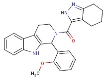 1-(2-methoxyphenyl)-2-(4,5,6,7-tetrahydro-2H-indazol-3-ylcarbonyl)-2,3,4,9-tetrahydro-1H-beta-carboline