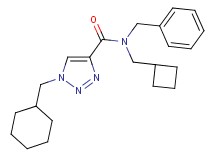 N-benzyl-N-(cyclobutylmethyl)-1-(cyclohexylmethyl)-1H-1,2,3-triazole-4-carboxamide