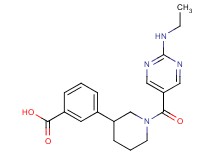 3-(1-{[2-(ethylamino)pyrimidin-5-yl]carbonyl}piperidin-3-yl)benzoic acid