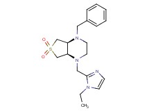 (4aR*,7aS*)-1-benzyl-4-[(1-ethyl-1H-imidazol-2-yl)methyl]octahydrothieno[3,4-b]pyrazine 6,6-dioxide