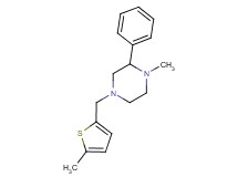 1-methyl-4-[(5-methyl-2-thienyl)methyl]-2-phenylpiperazine