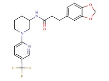 3-(1,3-benzodioxol-5-yl)-N-{1-[5-(trifluoromethyl)-2-pyridinyl]-3-piperidinyl}propanamide