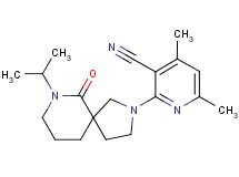 2-(7-isopropyl-6-oxo-2,7-diazaspiro[4.5]dec-2-yl)-4,6-dimethylnicotinonitrile