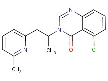 5-chloro-3-[1-methyl-2-(6-methylpyridin-2-yl)ethyl]quinazolin-4(3H)-one