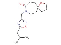 8-[(5-isobutyl-1,2,4-oxadiazol-3-yl)methyl]-1-oxa-8-azaspiro[4.6]undecan-9-one