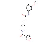 3-[1-(3-furoyl)-4-piperidinyl]-N-(3-methoxyphenyl)propanamide