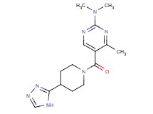 N,N,4-trimethyl-5-{[4-(4H-1,2,4-triazol-3-yl)-1-piperidinyl]carbonyl}-2-pyrimidinamine