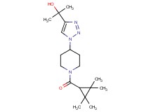 2-(1-{1-[(2,2,3,3-tetramethylcyclopropyl)carbonyl]piperidin-4-yl}-1H-1,2,3-triazol-4-yl)propan-2-ol
