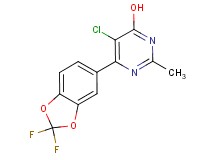 5-chloro-6-(2,2-difluoro-1,3-benzodioxol-5-yl)-2-methylpyrimidin-4-ol