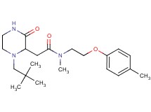 2-[1-(2,2-dimethylpropyl)-3-oxo-2-piperazinyl]-N-methyl-N-[2-(4-methylphenoxy)ethyl]acetamide