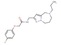 2-(4-fluorophenoxy)-N-[(5-propyl-5,6,7,8-tetrahydro-4H-pyrazolo[1,5-a][1,4]diazepin-2-yl)methyl]acetamide