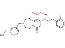 methyl 9-[2-(2-fluorophenyl)ethoxy]-3-(3-methoxybenzyl)-7-oxo-1,2,3,4,5,7-hexahydropyrido[1,2-d][1,4]diazepine-10-carboxylate
