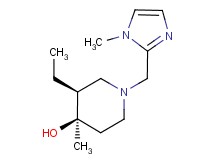 (3S*,4R*)-3-ethyl-4-methyl-1-[(1-methyl-1H-imidazol-2-yl)methyl]piperidin-4-ol