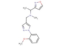 (1-isoxazol-3-ylethyl){[1-(2-methoxyphenyl)-1H-pyrazol-4-yl]methyl}methylamine