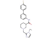 N-(4'-fluoro-3-biphenylyl)-1-[(1-methyl-1H-imidazol-2-yl)methyl]-3-piperidinecarboxamide