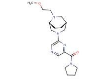 (1R*,5R*)-6-(2-methoxyethyl)-3-[6-(1-pyrrolidinylcarbonyl)-2-pyrazinyl]-3,6-diazabicyclo[3.2.2]nonane