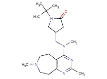 1-tert-butyl-4-{[(2,7-dimethyl-6,7,8,9-tetrahydro-5H-pyrimido[4,5-d]azepin-4-yl)(methyl)amino]methyl}pyrrolidin-2-one