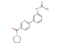 N-{3-[5-(pyrrolidin-1-ylcarbonyl)pyridin-2-yl]phenyl}acetamide