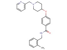 N-(2-methylbenzyl)-4-{[1-(2-pyridinylmethyl)-4-piperidinyl]oxy}benzamide