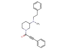 N-methyl-N-(2-phenylethyl)-1-(3-phenyl-2-propynoyl)-3-piperidinamine