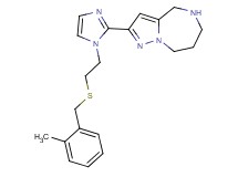 2-(1-{2-[(2-methylbenzyl)thio]ethyl}-1H-imidazol-2-yl)-5,6,7,8-tetrahydro-4H-pyrazolo[1,5-a][1,4]diazepine dihydrochloride
