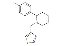 2-(4-fluorophenyl)-1-(1,3-thiazol-4-ylmethyl)piperidine