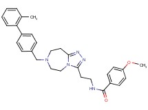 4-methoxy-N-(2-{7-[(2'-methyl-4-biphenylyl)methyl]-6,7,8,9-tetrahydro-5H-[1,2,4]triazolo[4,3-d][1,4]diazepin-3-yl}ethyl)benzamide