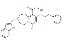methyl 9-[2-(2-fluorophenyl)ethoxy]-3-(1H-indol-2-ylmethyl)-7-oxo-1,2,3,4,5,7-hexahydropyrido[1,2-d][1,4]diazepine-10-carboxylate