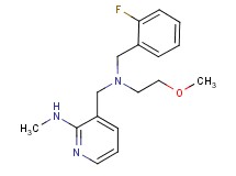 3-{[(2-fluorobenzyl)(2-methoxyethyl)amino]methyl}-N-methylpyridin-2-amine