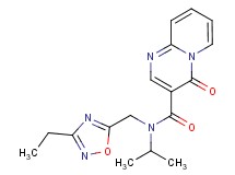 N-[(3-ethyl-1,2,4-oxadiazol-5-yl)methyl]-N-isopropyl-4-oxo-4H-pyrido[1,2-a]pyrimidine-3-carboxamide