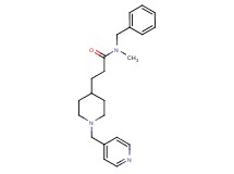 N-benzyl-N-methyl-3-[1-(4-pyridinylmethyl)-4-piperidinyl]propanamide