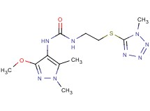 N-(3-methoxy-1,5-dimethyl-1H-pyrazol-4-yl)-N'-{2-[(1-methyl-1H-tetrazol-5-yl)thio]ethyl}urea