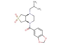 (4aS*,7aR*)-1-(1,3-benzodioxol-5-ylcarbonyl)-4-isobutyloctahydrothieno[3,4-b]pyrazine 6,6-dioxide