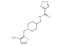 N-({1-[(3-methyl-2-thienyl)methyl]piperidin-4-yl}methyl)-1,2,5-oxadiazole-3-carboxamide