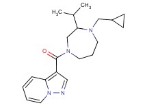 3-{[4-(cyclopropylmethyl)-3-isopropyl-1,4-diazepan-1-yl]carbonyl}pyrazolo[1,5-a]pyridine