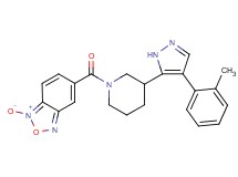 5-({3-[4-(2-methylphenyl)-1H-pyrazol-5-yl]-1-piperidinyl}carbonyl)-2,1,3-benzoxadiazole 1-oxide
