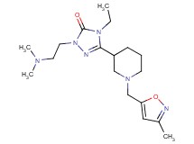 2-[2-(dimethylamino)ethyl]-4-ethyl-5-{1-[(3-methylisoxazol-5-yl)methyl]piperidin-3-yl}-2,4-dihydro-3H-1,2,4-triazol-3-one